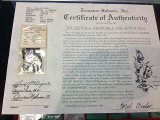 Nuestra Senora De Atocha Potosi 8 Reale Silver Shipwreck Coin Grade 4 W Cert Nr
