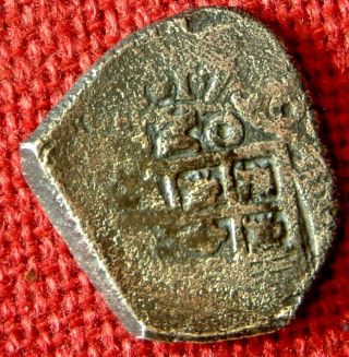 Dated 1730 Piece Of 4 Or 4 Reale Cob - Rooswijk Shipwreck Dutch Voc Ship