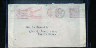 1935 Newfoundland Metered Mail Advertising Slogan Cover Co648