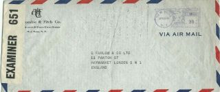 United States Of America - 1942 - Metered Mail - Censored - Examiner 651.