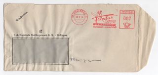 1954 Germany Cover Solingen Meter Mail Haarscharf Nichtrostend Commercial Slogan