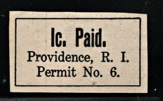 Hick Girl Stamp - U.  S.  Metered Mail Stamp Rhode Island Q77