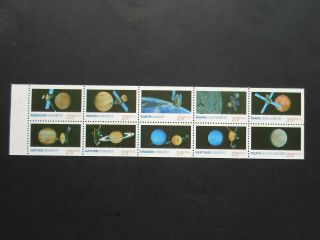 1991 Space Exploration - Cat 2577a Ten 29 Cent Never Folded Booklet Pane Mnhog