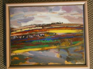 Paul Chidlaw Oil - Signed,  Framed And A Special Note From Paul On The Back