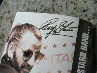 Beatles Stunning Ringo Starr & Band Signed 1989 U.  S.  Tour Program Full Name