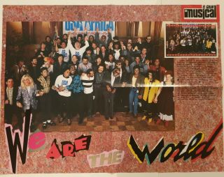 Clippings - We Are The World - Michael Jackson - Poster 16x24 Inch - S - 511