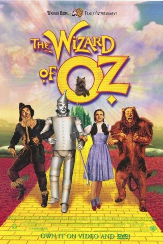 Wizard Of Oz Cast Vintage Movie Poster Home Theater Decor 27x40