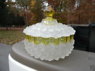 Antique 1880’s Hobbs Brockunier Frances Ware Hobnail Butter Dish