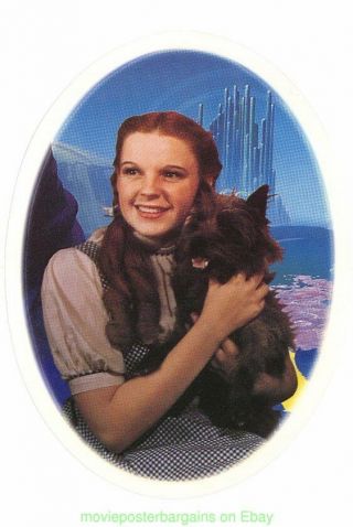 Wizard Of Oz V.  Store Promo Cling Sticker Set & Pinback Button W Movie Poster Art